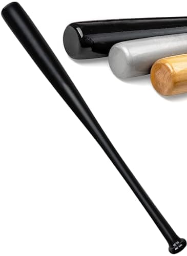 Redfield - Batte de Baseball en Bois Massif d’hévéa 30 Pouces (76 cm) - Couleur Noir