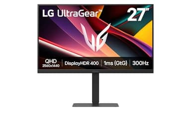 LG Ultragear™ 27G640A-B.AEUQ Ecran PC Gaming 27" - Dalle IPS résolution FHD (2560x1440), 1ms GtG 300Hz, VESA DisplayHDR 400, DCI-P3 95%, AMD FreeSync Premium, DisplayPort 1.4, HDMI 2.1, Inclinable