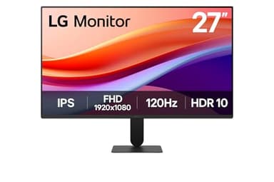 LG Ultrafine™ 27U411A-B Écran PC 27" - Dalle IPS résolution FHD (1920 x 1080), 5ms 120Hz, HDR 10, DCI-P3 99% (CIE1931), Mode Lecture, inclinable