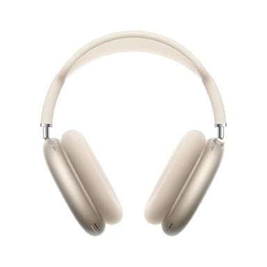 Apple AirPods Max Casque Circum-auriculaire sans Fil, réduction Active du Bruit de Niveau Pro, Mode Transparence, Audio Spatial personnalisé, Recharge USB C, Lumière stellaire