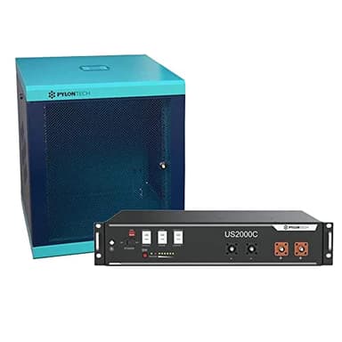 Pylontech 1 batterie LiFePO4 US2000C 2,4 kWh avec armoire à piles
