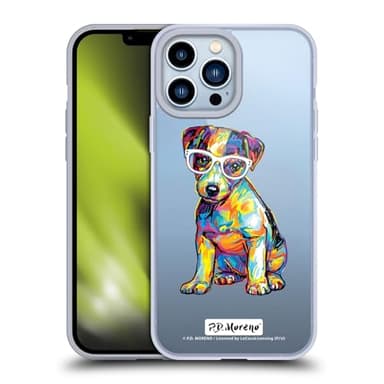 Head Case Designs sous Licence Officielle P.D. Moreno Jack Russell Chiens Coque en Gel [Protection de Qualité Militaire] Compatible avec Apple iPhone 13 Pro Max Et Compatible avec MagSafe