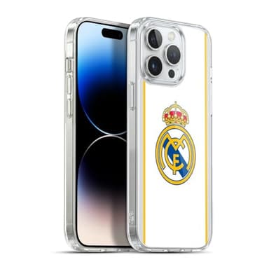 Head Case Designs sous Licence Officielle Real Madrid CF Blanc Badge Coque en Gel [Protection de Qualité Militaire] Compatible avec Apple iPhone 13 Pro Max Et Compatible avec MagSafe