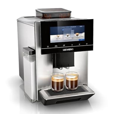 Siemens machine à café automatique EQ900, baristaMode, eGrinder, écran iSelect 6,8 pouces, application Home Connect, acier inoxydable, TQ903R03