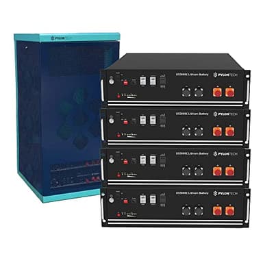 Pylontech Batterie LiFePO4 48 V avec BMS et accessoires 14 kWh (4 x US3000C) non oui