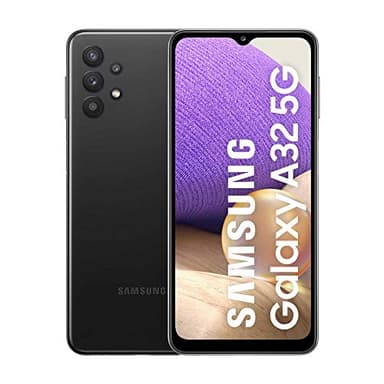 2021 Samsung Galaxy A32 5G Dual SIM, 64 Go, 4 Go RAM, Noir Génial (Reconditionné)