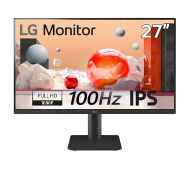 LG Standard 27MS550-B.AEU Ecran PC bureautique 27" - Dalle IPS résolution FHD (1920x1080), 5ms GtG 100Hz, NTSC 72% (CIE1931), inclinable, réglable en Hauteur